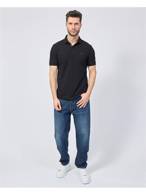 Polo Armani Exchange slim fit in piqué elasticizzato ARMANI EXCHANGE | 8NZF91-ZJ81Z1200